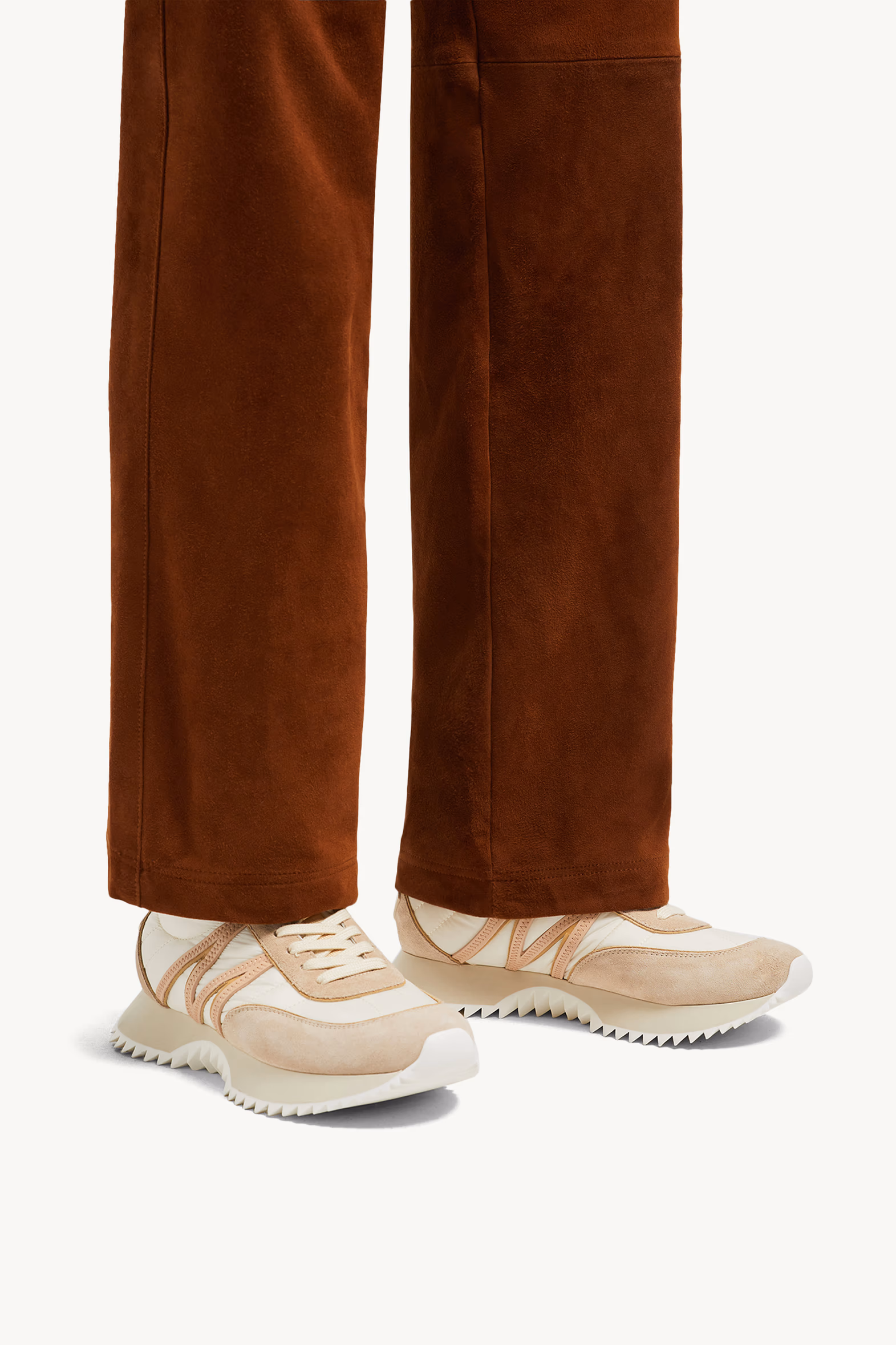 Zapatillas de ante Pacey Mujer Blanco Marfil Moncler 2